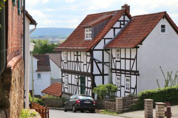 Fachwerkhäuser an der Wolfsangerstraße